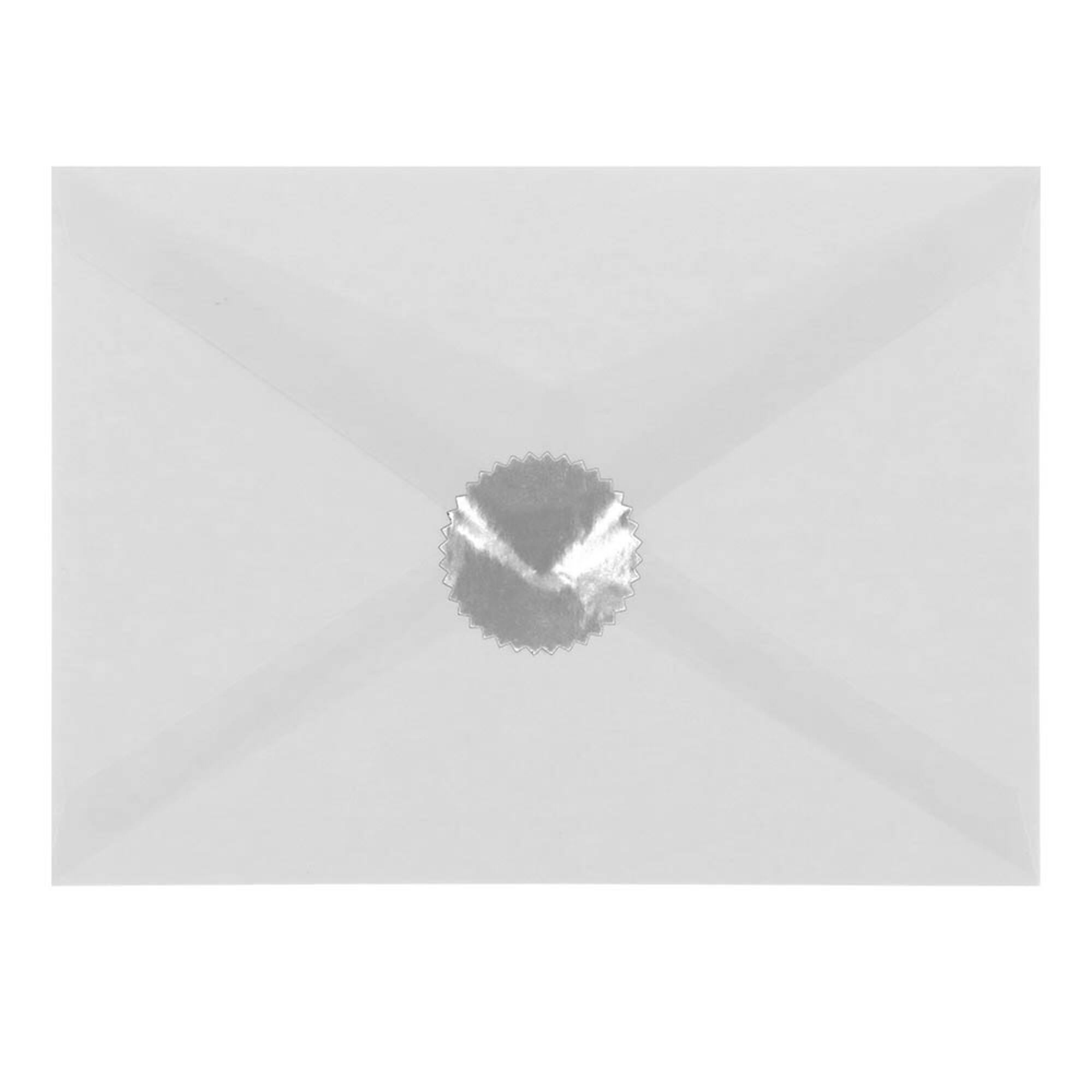 JAM Paper Silver Serrated Edge Circle Label Wafer Seals